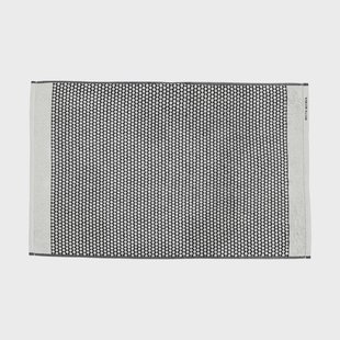 Mette Ditmer Grid badkamermat 50x80 cm Zwart-off white