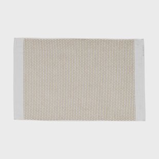 Mette Ditmer Grid badkamermat 50x80 cm Zand gebroken wit