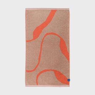 Mette Ditmer Nova Arte badhanddoek 70x133 cm Latte-orange