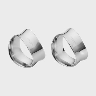 Georg Jensen Cobra servetring 2-pack Roestvrij staal