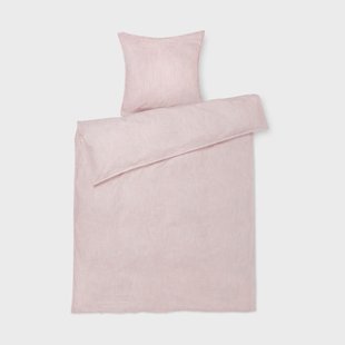 Juna Monochrome Lines dekbedovertrek 150x210 cm Roze-wit