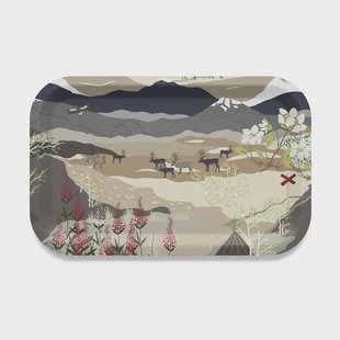 Arvidssons Textil Fjällvandring dienblad 21x33 cm Beige