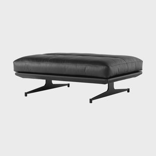 &Tradition Inland AV32 poef 78x113 cm Noble läder svart-warm black &Tradition Inland AV32 poef 78x113 cm Noble läder svart-warm black