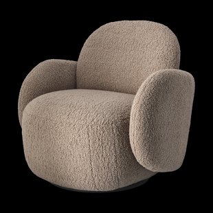 1898 Mo stoel met draaifunctie Glore brown