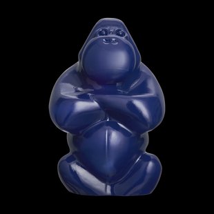 Kosta Boda Gabba Gabba Hey sculptuur 305 mm Klein blauw