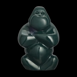 Kosta Boda Gabba Gabba Hey sculptuur 305 mm Donkergroen