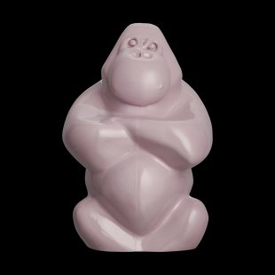 Kosta Boda Gabba Gabba Hey sculptuur 305 mm Poederroze