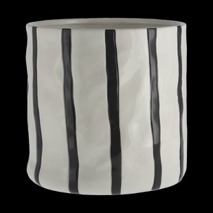 Scandi Living Thrive pot Ø20 cm Wit-zwart