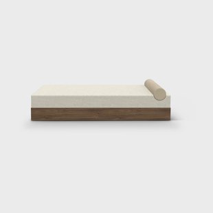 New Works Mass ligbed 200x75x51 cm Karakorum ivoor 001-walnoot New Works Mass ligbed 200x75x51 cm Karakorum ivoor 001-walnoot