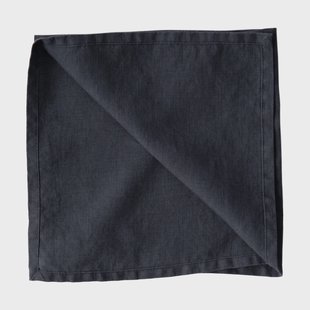 Tell Me More Washed linen servet Nachtblauw