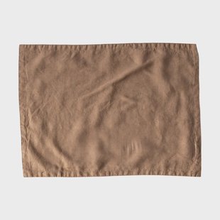 Tell Me More Tell Me More placemat linnen 35x50 cm Hazelnoot