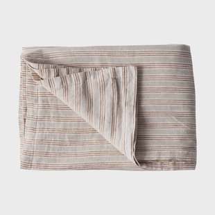 Tell Me More Vertel me meer tafelkleed 145x330 cm Hazelnoot streep