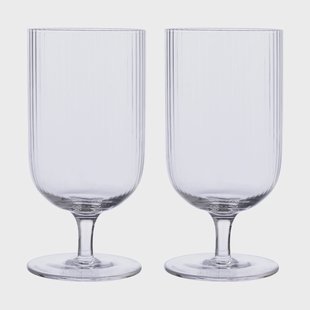 ERNST Ernst bierglas geribbeld 2-pack Klaar