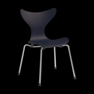 Fritz Hansen Liljan kinderstoel Midnight blue geschilderde as-chroom