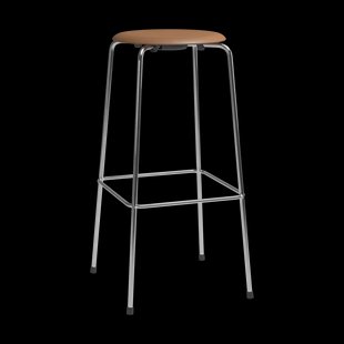 Fritz Hansen High Dot barkruk Wild walnut leer-chroom