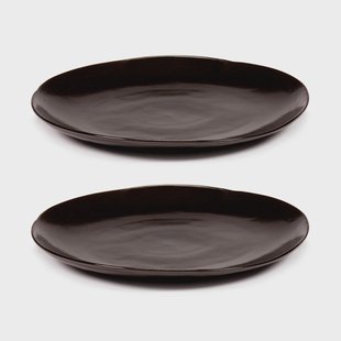 Serax La Mère bord XL Ø27 cm 2-pack Dark brown