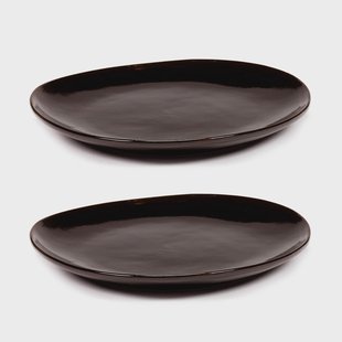 Serax La Mère bord M Ø20 cm 2-pack Dark brown