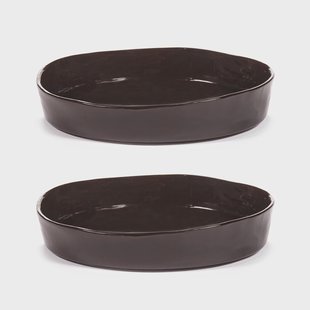 Serax La Mère diep bord S Ø20 cm 2-pack Dark brown