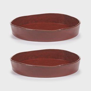 Serax La Mère diep bord M Ø23 cm 2-pack Venetian red