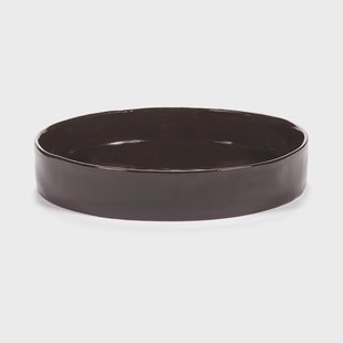 Serax La Mère diep bord L Ø25 cm Dark brown