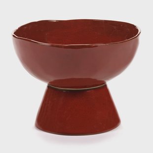 Serax La Mère schaal op voet groot Ø20,5 cm Venetian red