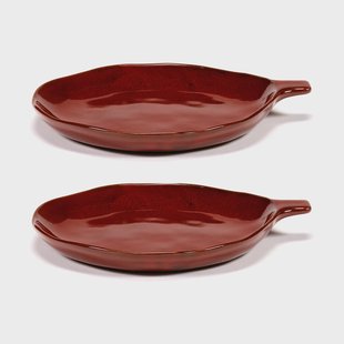 Serax La Mère schotel met handvat Ø17 cm 2-pack Venetian red