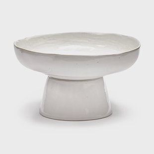 Serax La Mère serveerschaal op voet Ø31 cm Off white