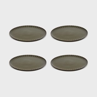 Serax Inku bord XL Ø27 cm 4-pack Green Serax Inku bord XL Ø27 cm 4-pack Green