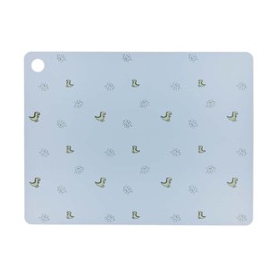 OYOY Theo Dino placemat 34x45 cm Pale blue