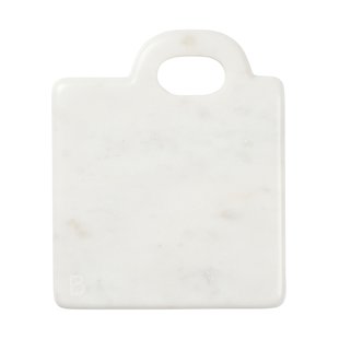 Broste Copenhagen Olina snijplank 14x17 cm White marble