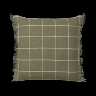 Ferm Living Calm kussenhoes 50x50 cm Olijf-Off-white