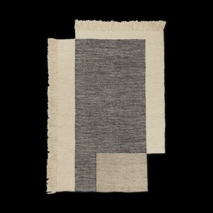 Ferm Living Counter wollen vloerkleed Houtskool-wit, 140x200 cm
