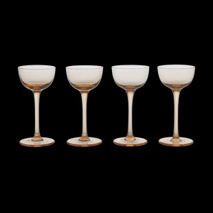 Ferm Living Host likeurglas 4-pack Rood worden