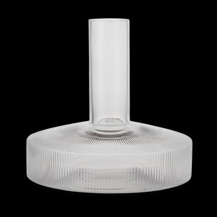 Ferm Living Ripple wijnkaraf Duidelijk