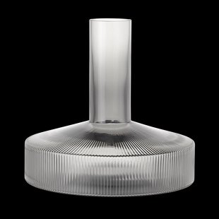 Ferm Living Ripple wijnkaraf Gerookt Grijs Ferm Living Ripple wijnkaraf Gerookt Grijs