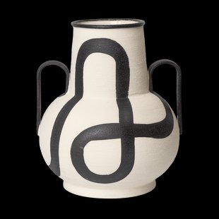 Ferm Living Trace vaas Crèmekleurig