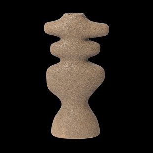 Ferm Living Yara kandelaar large Donker zand