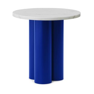 Normann Copenhagen Dit bijzettafel Ø40 cm Wit Carrara-helder blauw Normann Copenhagen Dit bijzettafel Ø40 cm Wit Carrara-helder blauw