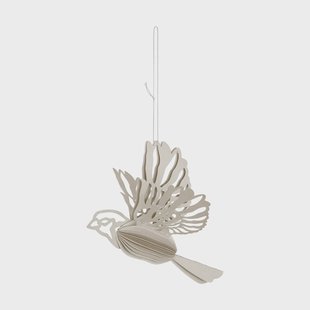Cooee Design Papieren vogel decoratiehanger 2-pack Zand
