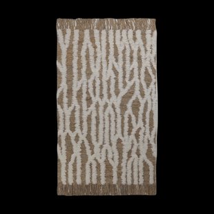 Tinted Wahl juten vloerkleed 200x300 cm Brown-offwhite