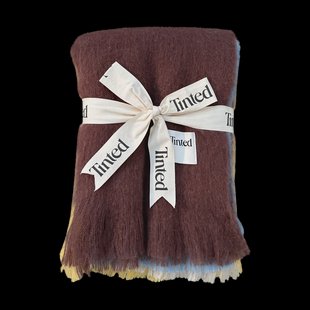 Tinted Lovstrand wollen plaid 130x170 cm Brown-multi