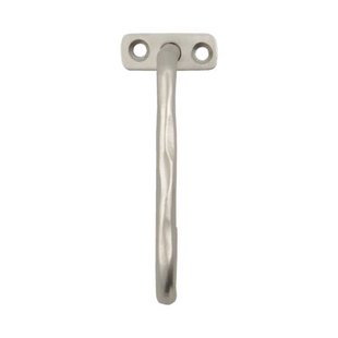 House Doctor Welo haak 10 cm Geborsteld zilver