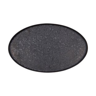 House Doctor Pion serveerschaal 19,6x31 cm Zwart-bruin