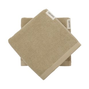 Meraki Solid handdoek 50x100 cm 2-pack Safari