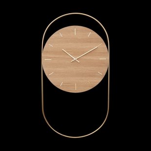 Andersen Furniture A-Wall wandklok 41x76 cm Oak-brass