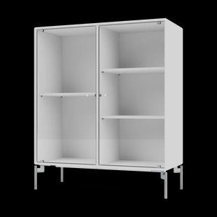 Montana Ripple II vitrinekast 69,6x82,2x30 cm NewWhitepoten chroom Montana Ripple II vitrinekast 69,6x82,2x30 cm NewWhitepoten chroom