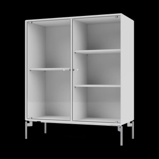 Montana Ripple II vitrinekast 69,6x82,2x30 cm Snowpoten chrome