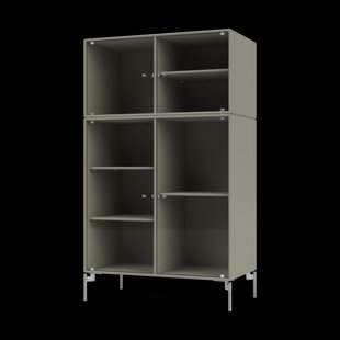 Montana Ripple III vitrinekast 69,6x117,6x38 cm Fennelpoten chrome