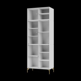 Montana Ripple IV vitrinekast 69,6x187,2x38 cm NewWhitepoten brass Montana Ripple IV vitrinekast 69,6x187,2x38 cm NewWhitepoten brass