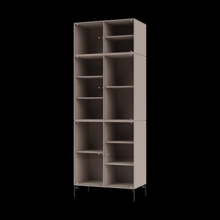 Montana Ripple IV vitrinekast 69,6x187,2x38 cm Mushroompoten black